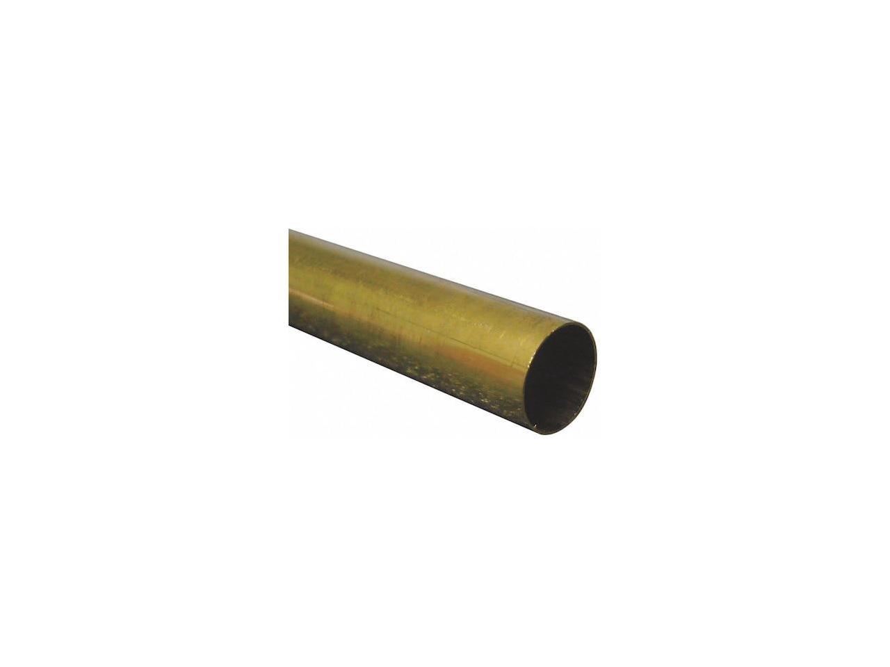 ZORO SELECT 9123 260 Brass Round Tube, 5/8 in Outside Dia, 3 ft Length