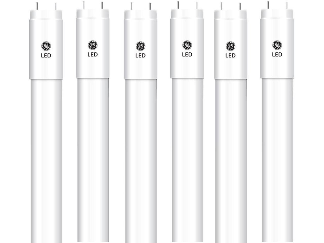 (case of 6) GE Lighting LED Tube T5, 46 inch, Type A Plug and Play, 26 watt, 3800 lumen, 4000K Cool White, Easy LED Upgrade for 46 inch T5 Fluorescent Lamp, Dimmable