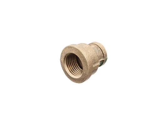 ZORO SELECT ZUSA-PF-10297 Reducing Coupling, Brass, 1 1/2 x 1/2 in