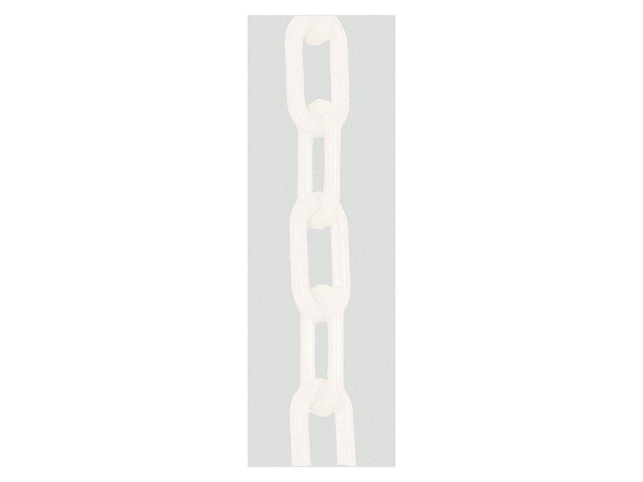 ZORO SELECT 30001-100 1.5 (#6, 38 mm.) x 100 ft. White Plastic Chain