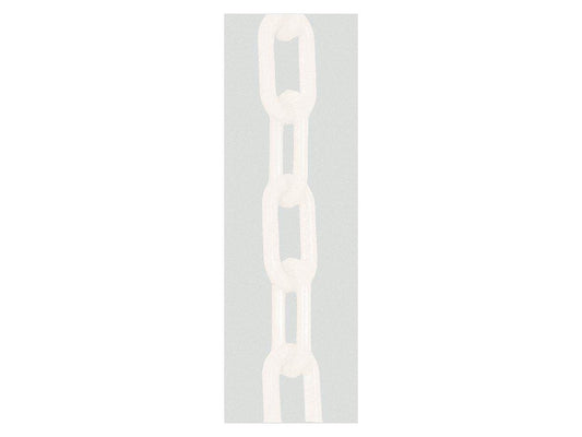 ZORO SELECT 30001-100 1.5 (#6, 38 mm.) x 100 ft. White Plastic Chain